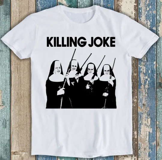 Discover Killing Joke Gun Nun Punk Rock Band Music Funny Gift Tee T Shirt M1729