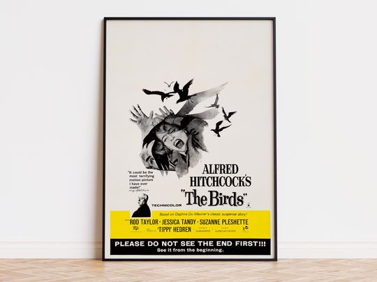 Discover The Birds - Movie Poster | Digital Download | High Quality Ready To Print