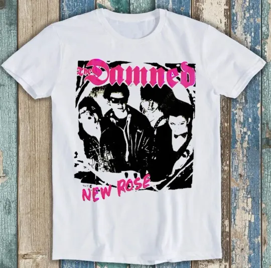 Discover The Damned New Rose Music Limited Edtion Best Seller Gift Tee T Shirt M1641
