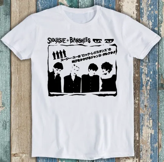 Discover Siouxsie Banshees Homage Japanese Punk Rock Music Funny Gift Tee T Shirt 1832