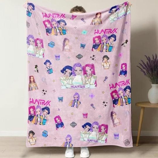 Discover KPop Huntrix Demon Hunters Blanket
