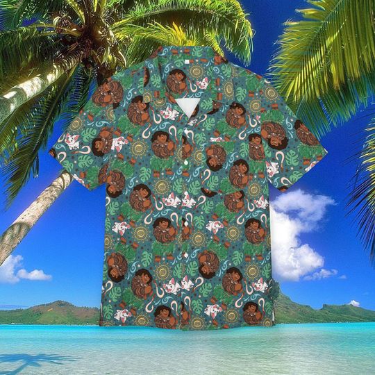 Maui Moana Hawaiian Shirt, Disney Maui Hawaii Shirt, Disneyland Summer Trip Button Shirt, Disney World Shirt, Vacation
