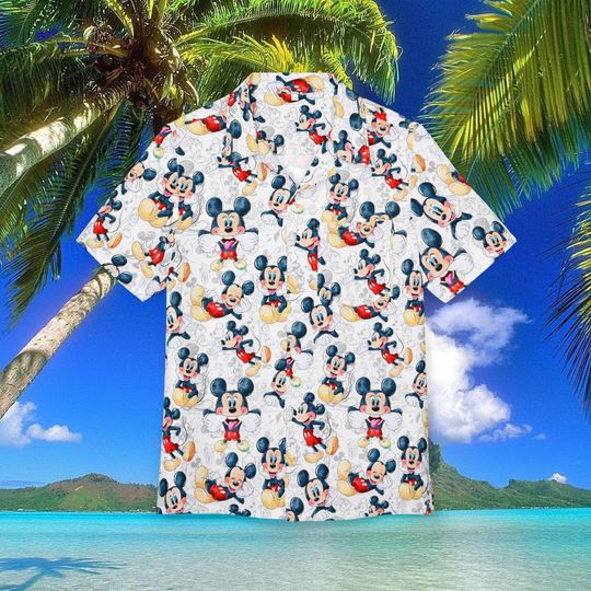 Discover Mickey Mouse Hawaiian Shirt, Mickey Mouse Hawaii Shirt, Disneyland Summer Trip Button Shirt, Disney World Shirt, Vacation