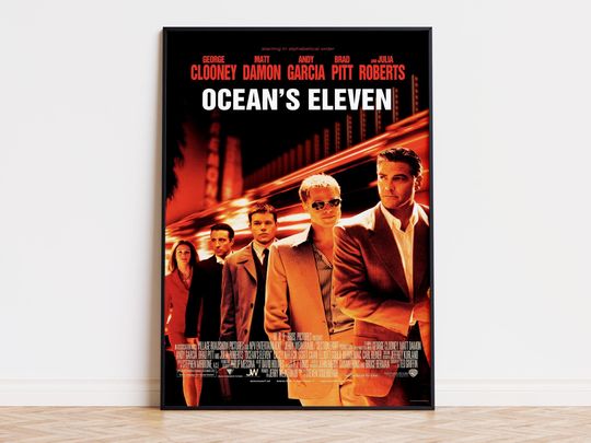 Discover Ocean's Eleven - Movie Poster | Digital Download | High Quality Ready To Print