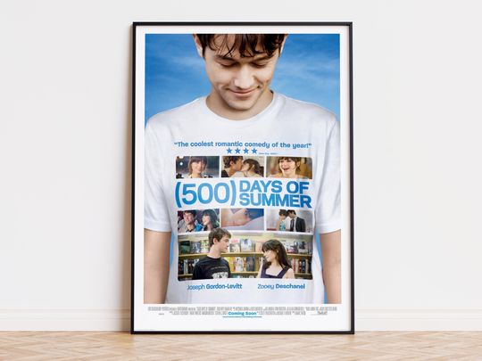 Discover 500 Days of Summer - Movie Poster | Digital Download | High Quality Ready To Print