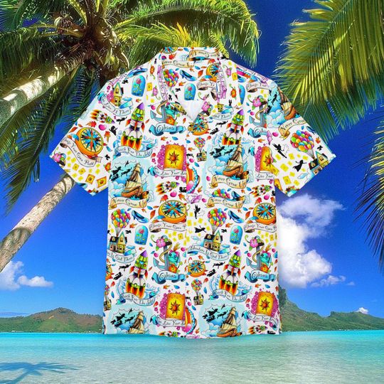 Discover Disney Tattoo Hawaiian Shirt, Disney Mickey Hawaii Shirts, Disneyland Summer Trip Button Shirt