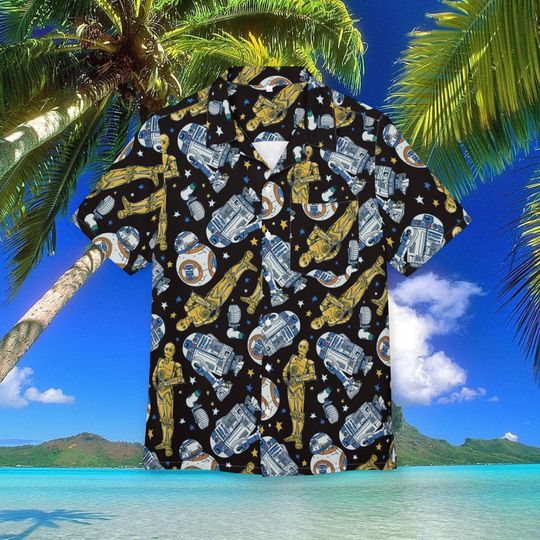 Discover Star Wars Hawaiian Shirt Unisex, Button-Down, Luau Beach Party, Summer Vacation Cruise Wear Disney Outfit Mens Disney Shirt