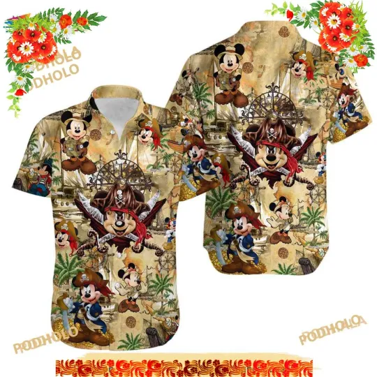 Discover Disney Pirate Cruise Hawaiian Shirt