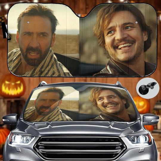 Pedro Pascal Car Sunshade, Movie Lover Car Windshield, The Last Of Us Sun Visor Car, Pedro Pascal Fans Gift, Car Decor, Car Accessory