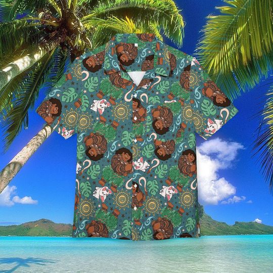 Discover Maui Moana Hawaiian Shirt Unisex, Button-Down, Luau Beach Party, Summer Vacation Cruise Wear Disney Outfit Mens Disney Shirt