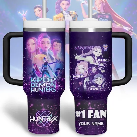 Custom Kpop Huntrix Tumbler 40Oz, Kpop Demon Hunters Tumbler Cup, Kpop Huntrix