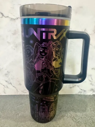K-pop Demon Hunters 40 Ounce Tumbler Huntrix and Saha Boys