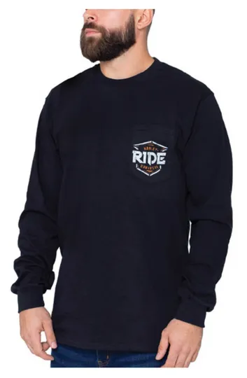 H Davidson Men's Brash Ride Chest Long Sleeve Shirt