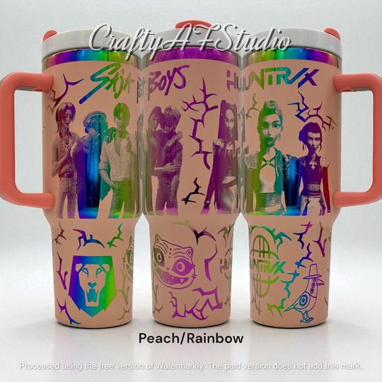 Discover KPop Demon Hunters 40oz Laser Engraved tumbler | Huntrix | Saja Boys | k pop  | KPOP Demon Hunter