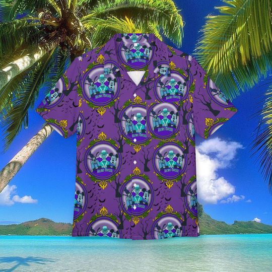 Haunted Mansion Hawaiian Shirt, Foolish Mortals Hawaii Shirt, Disneyland Summer Trip Button Shirt, Disney World Shirt, Vacation
