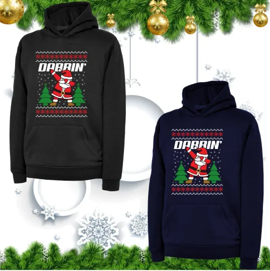 Discover Dabbing Santa Claus Hoodie, Merry Christmas