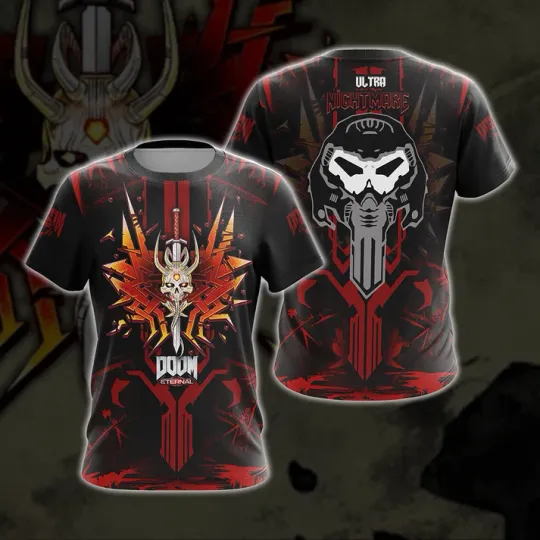 Discover Dooom Eternal Ultra Nightmare Unisex 3D T-shirt