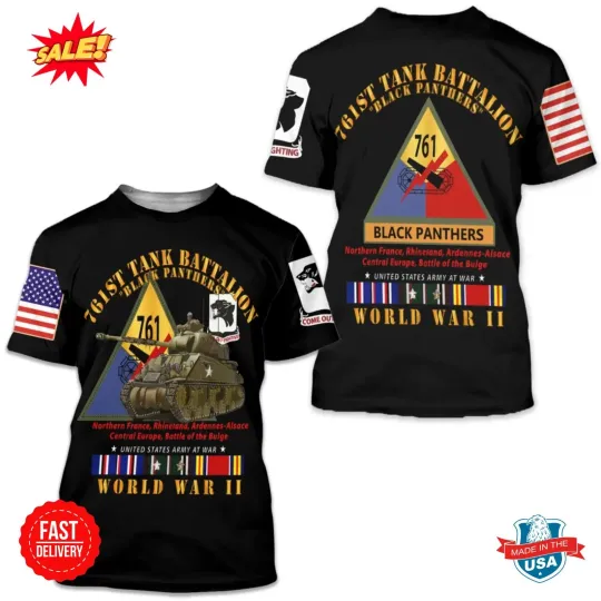 761st Tank Battalion 3D Tshirt Classic 3D T-shirt