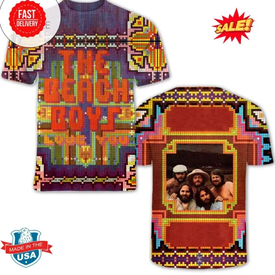 Discover The Beach Boys Love You Album Cover 3D Shirt