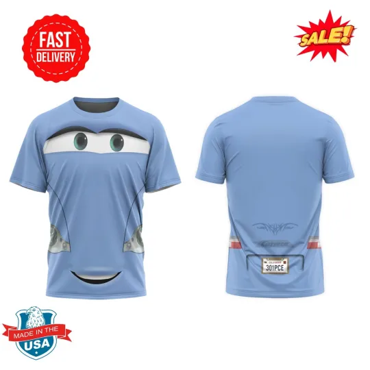 Car Movie Sally Carera Cosplay Costume – Costume 3D T-shirt