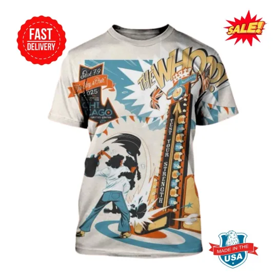 The Who The Song Is Over At United Center Chicago IL On September 7 9 3D Tee