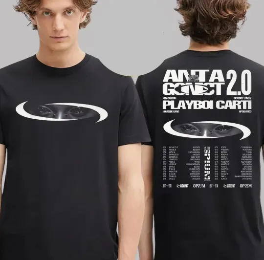Discover Antagonist 2.0 Playboi Carti US Tour 2025 Poster T-Shirt
