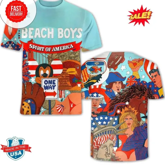 Discover The Beach Boys Spirit Of American Album Cover 3D Shirt