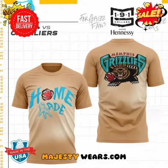 Discover Memphis Grizzlie “Home Made” 3D Tee