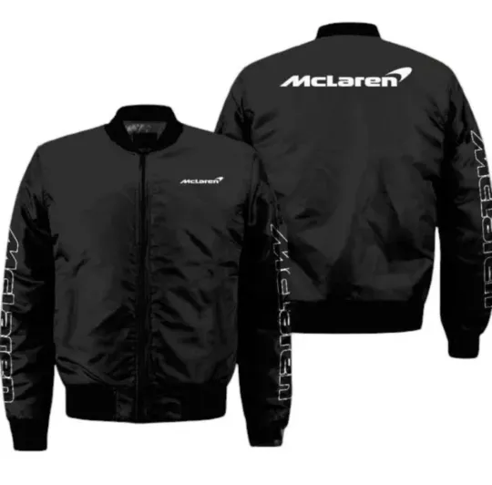 Discover McLaren F1 Racing Jacket – Black  Bomber Style in Soft shell