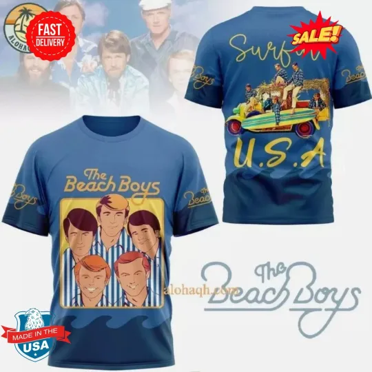 Discover The Beach Boys member music all size 3D T-Shirt