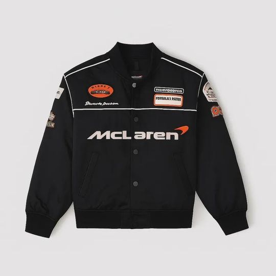 Discover McLaren Racing Jacket: Vintage F1 Motorsport Bomber Style