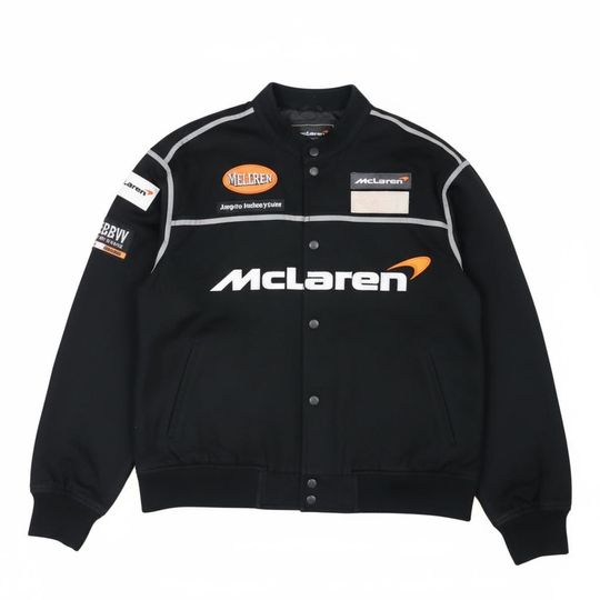 Discover McLaren F1 Racing Bomber Jacket | Vintage Motorsport Varsity Style