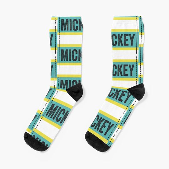 Discover Mickey Name Badge Socks