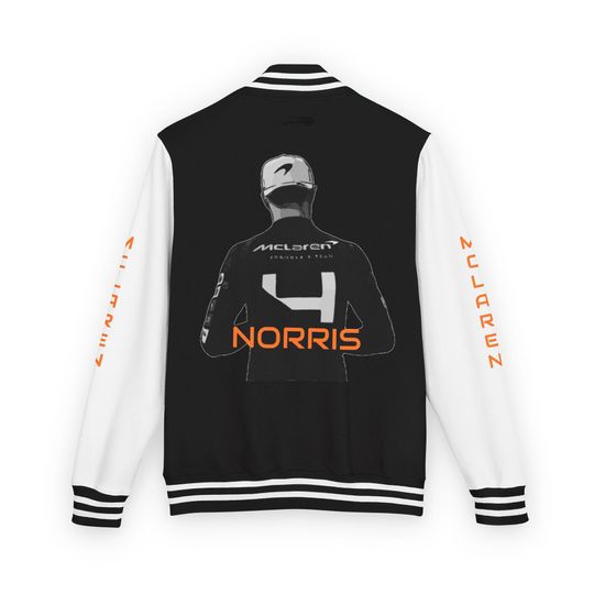 Discover Lando Norris Mc.Larren Racing F_1 Baseball Jacket Racing Unisex Letterman Jacket