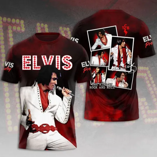 Discover Elvis Presley 3D Shirt, unisex tshirt, gift for fans