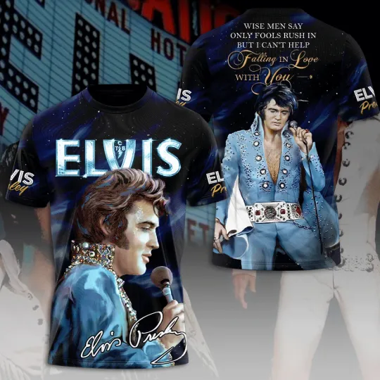 Discover Elvis Presley 3D Shirt, unisex tshirt, gift for fans