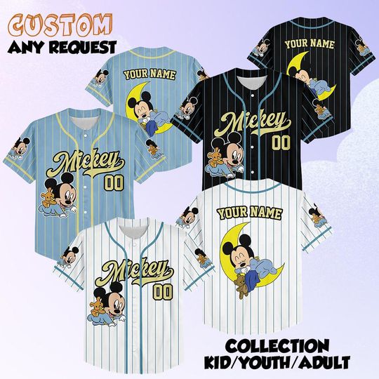 Discover Disney Baby Mickey Jersey, Cute Disney Mickey Kids Birthday Jersey, Disneyworld Trip Mickey Jersey, Disney Mickey and Friends Babies Jersey
