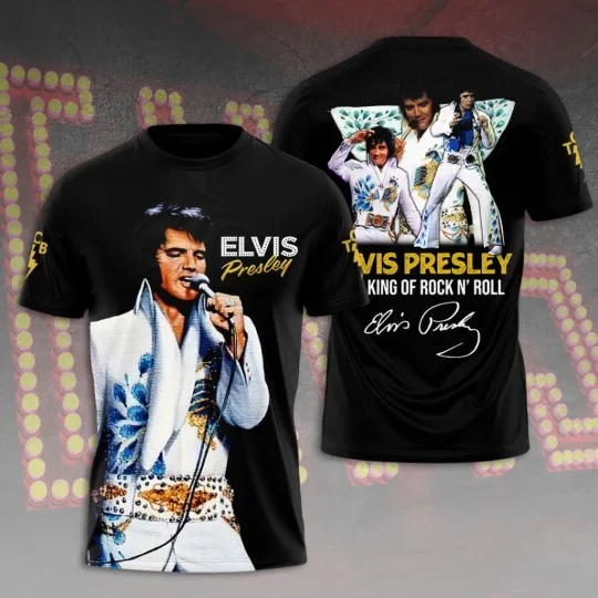 Discover Elvis Presley 3D Shirt, unisex tshirt, gift for fans