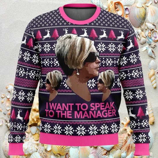 Discover Christmas Karen Meme Ugly Sweater, Funny Meme Sweatshirt, I Want To Speak To The Manager Xmas Sweater