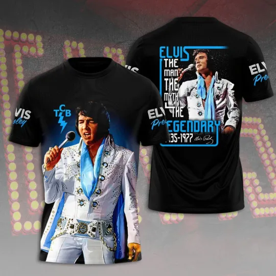Discover Elvis Presley 3D Shirt, unisex tshirt, gift for fans