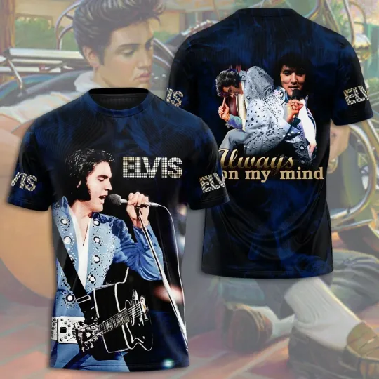 Discover Elvis Presley 3D Shirt, unisex tshirt, gift for fans