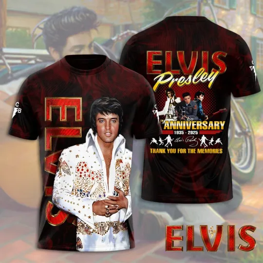 Discover Elvis Presley 3D Shirt, unisex tshirt, gift for fans