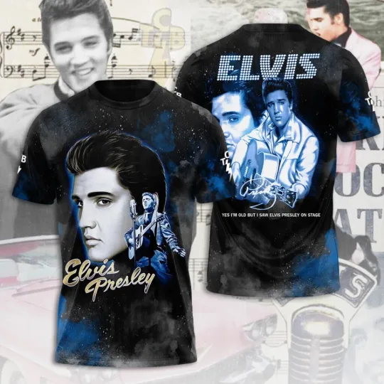 Discover Elvis Presley 3D Shirt, unisex tshirt, gift for fans