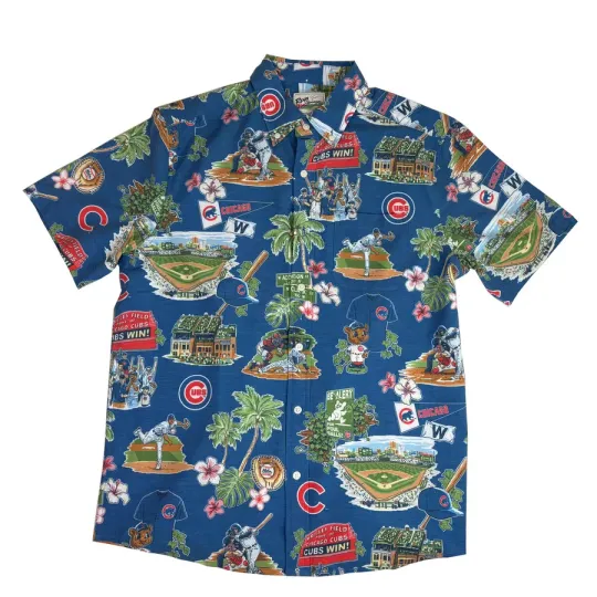 Discover Chicago hawaiian shirt, team cub, field shirt, retro SGA 2025 shirt