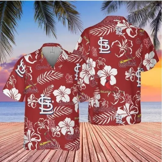St. Louis Cardinals Retro 80s Aloha Baseball Shirt