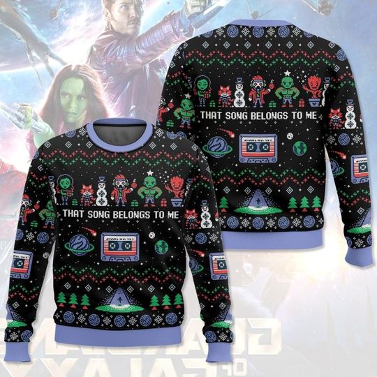 Guardians of the Galaxy Groot Christmas Ugly Sweater