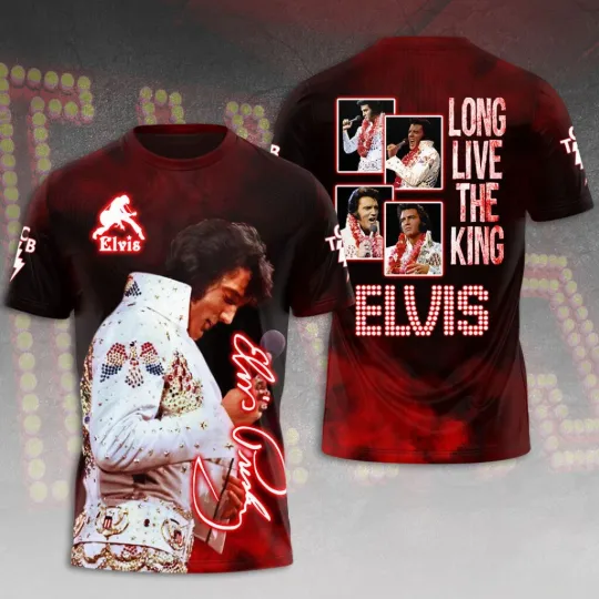 Discover Elvis Presley 3D Shirt, unisex tshirt, gift for fans