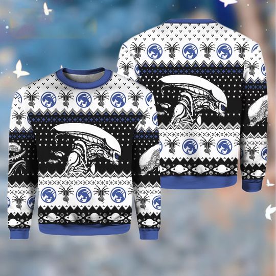 Discover Christmas Alien Xenomorph Ugly Sweater