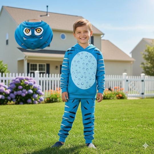 Kpop Demon Hunters Tiger Costume Hoodie, Derpy Tiger Costume Hoodie, Derpy Tiger Cosplay Hoodie And Joggers, Blue Tiger Hoodie