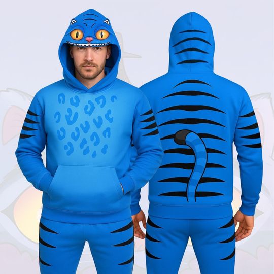 Kpop Demon Hunters Hoodie Joggers, Derpy Tiger Cosplay Hoodie, Huntrix Kpop Shirt, Huntrix Kpop Movie Outfits, Cute Derpy Tiger Costume